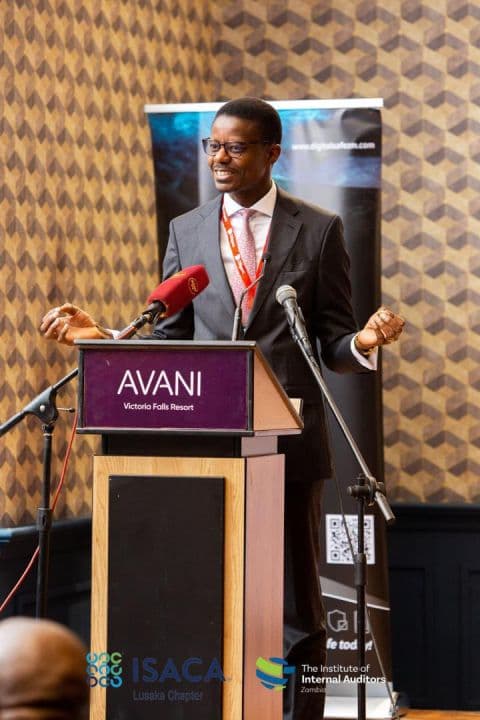 Guest of Honour Sonny Zulu delivering the opening keynote address at GRC 2026